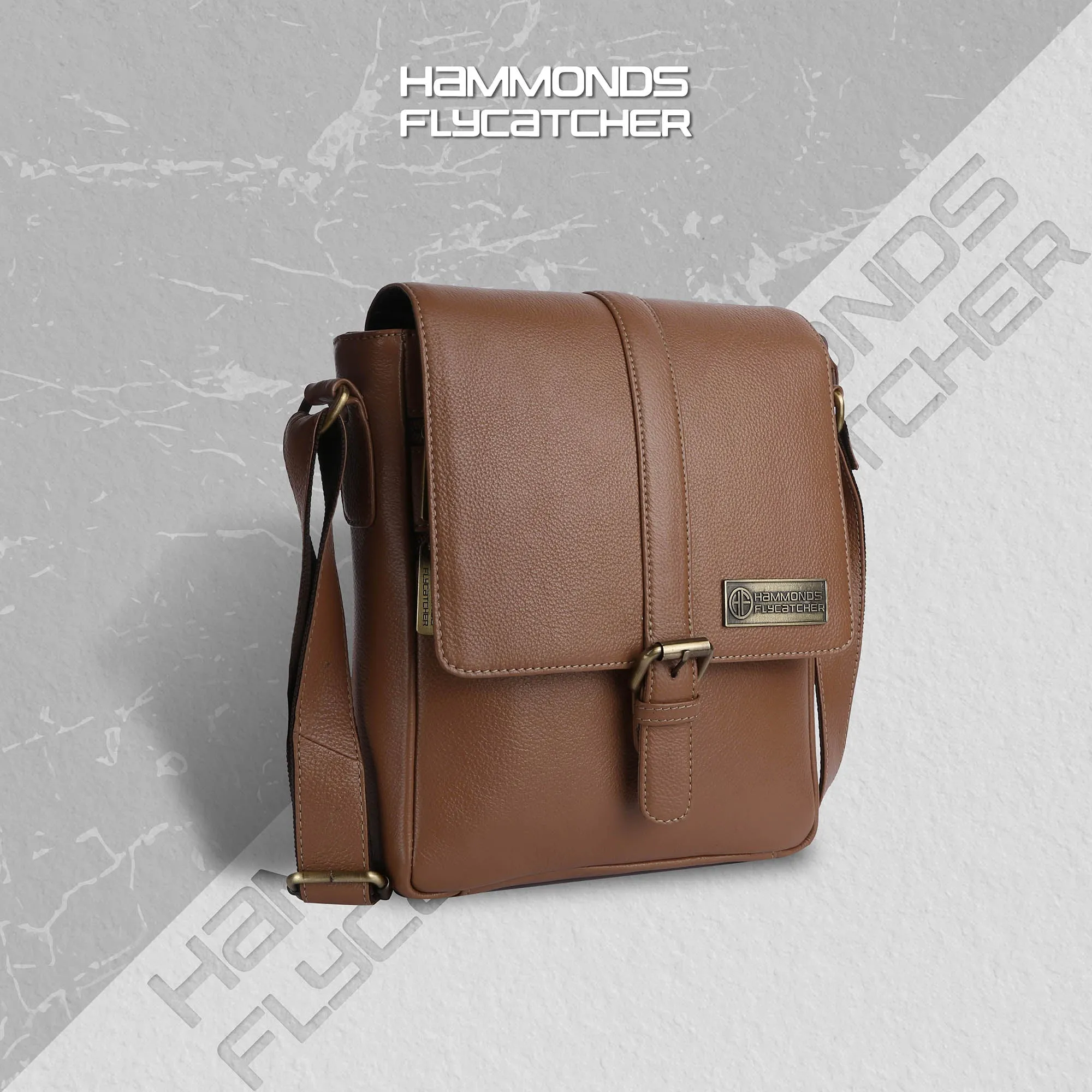 Genuine Leather Premium Sling Crossbody Bag For Men - 1 Year Warranty