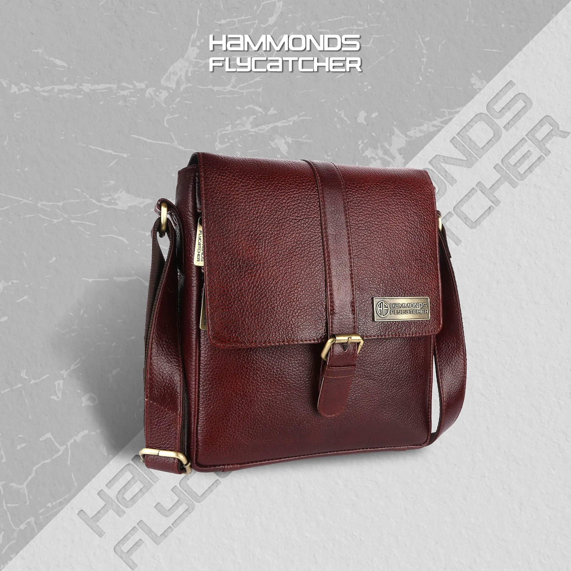 Genuine Leather Premium Sling Crossbody Bag For Men - 1 Year Warranty