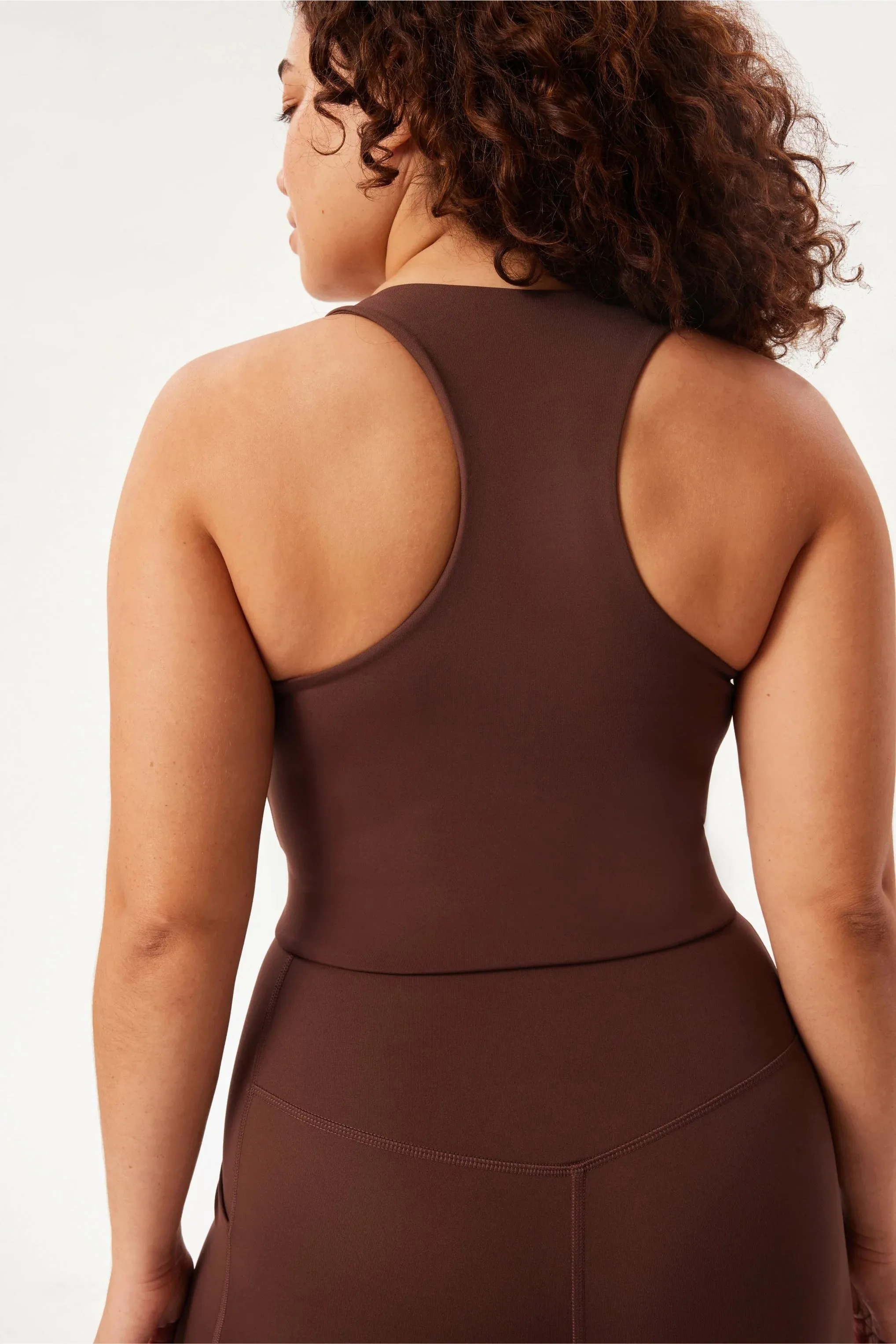Girlfriend Collective Paloma Racerback Bra - Earth