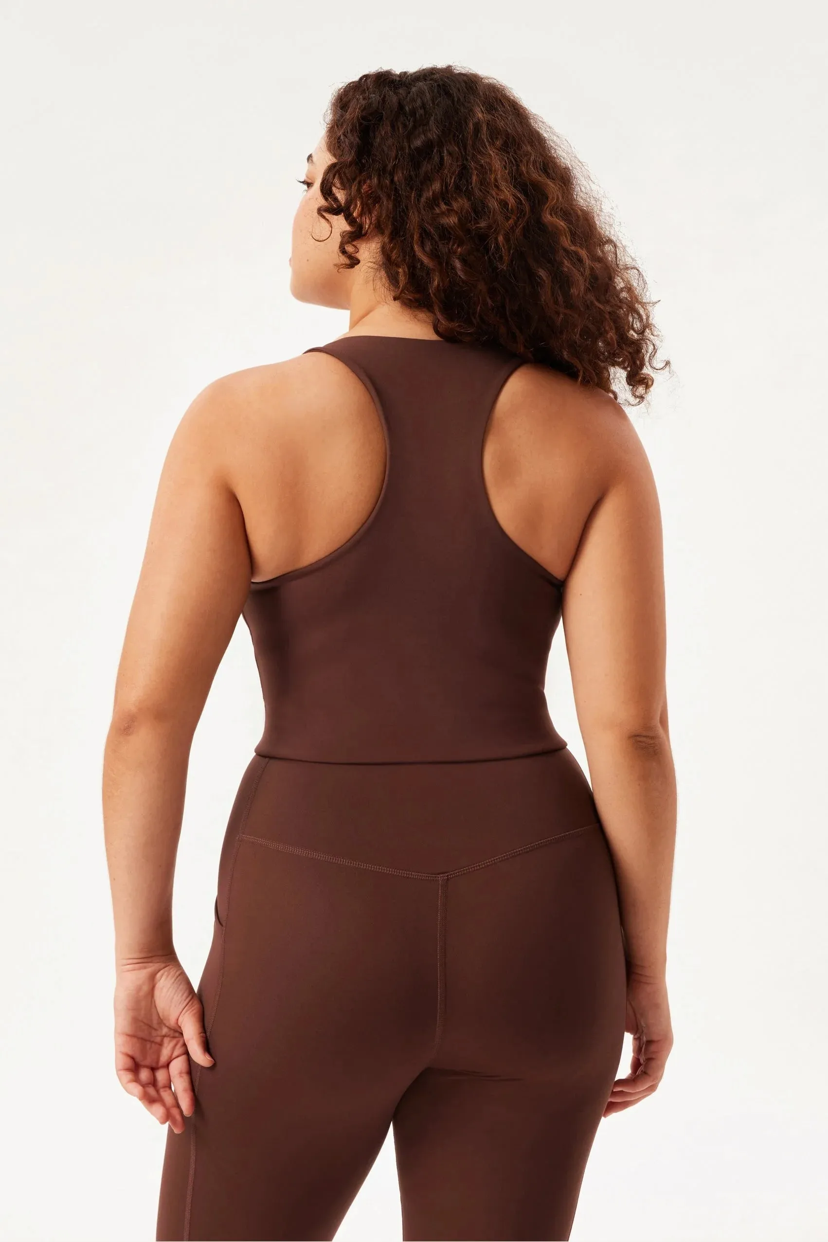 Girlfriend Collective Paloma Racerback Bra - Earth