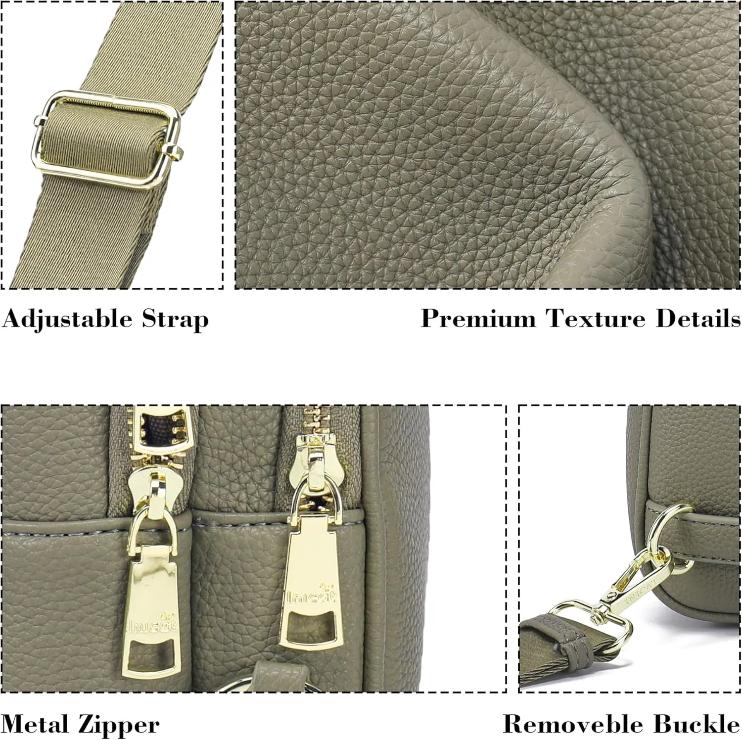 Haytijoe Crossbody Bags for Women Leather Sling Bag Anti-theft Cross Body Bag Travel Sling Purse Chest Bags Fanny Packs