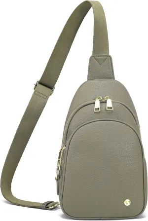 Haytijoe Crossbody Bags for Women Leather Sling Bag Anti-theft Cross Body Bag Travel Sling Purse Chest Bags Fanny Packs