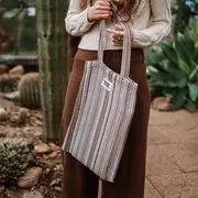 Hemp Tote Bag - Stripes