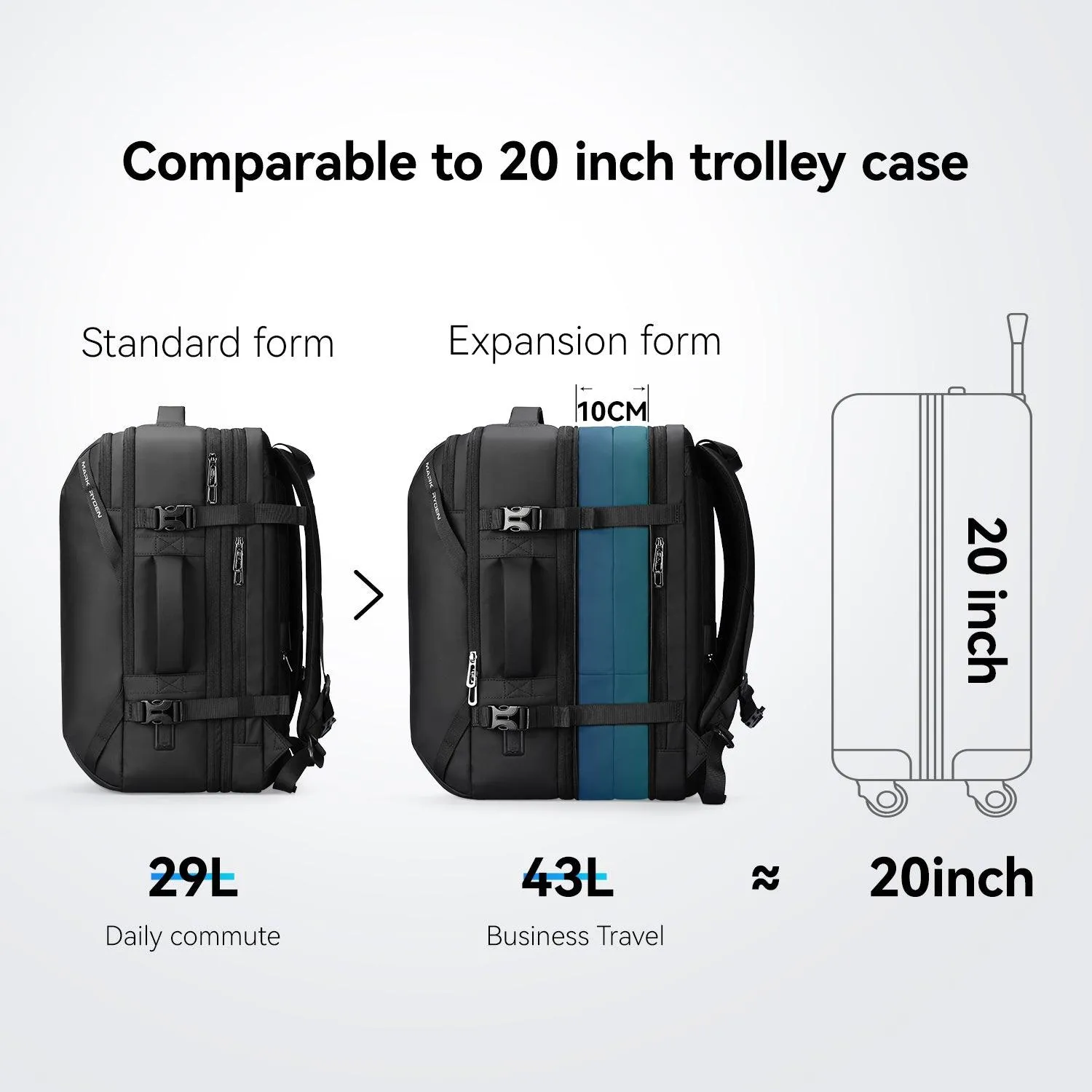 Infinitely: Multi-functional Large Capacity Backpacks