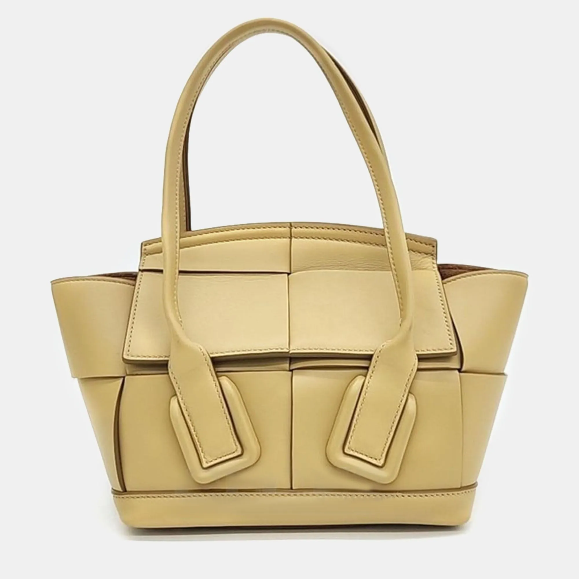 Intrecciato Leather Small Arco Tote Bag