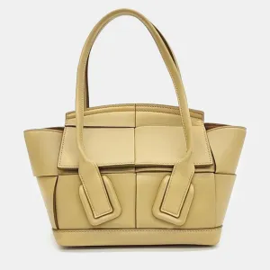 Intrecciato Leather Small Arco Tote Bag