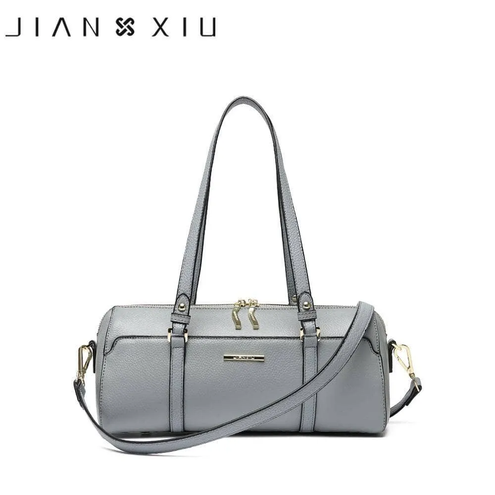 JIANXIU Genuine Leather Messenger Bag Crossbody