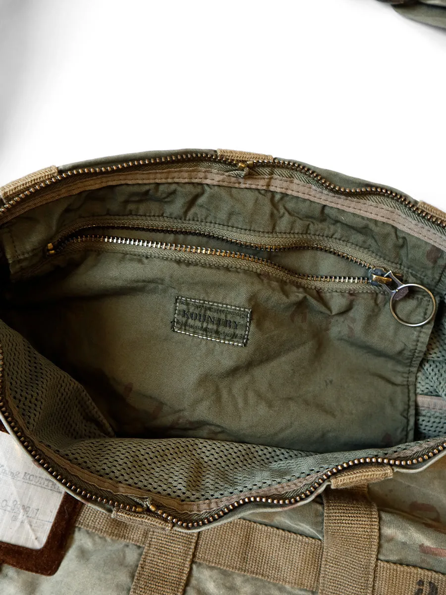 Kapital Cotton Weather PRISNOR-Craft Tattersall Snufkin Bag - Khaki