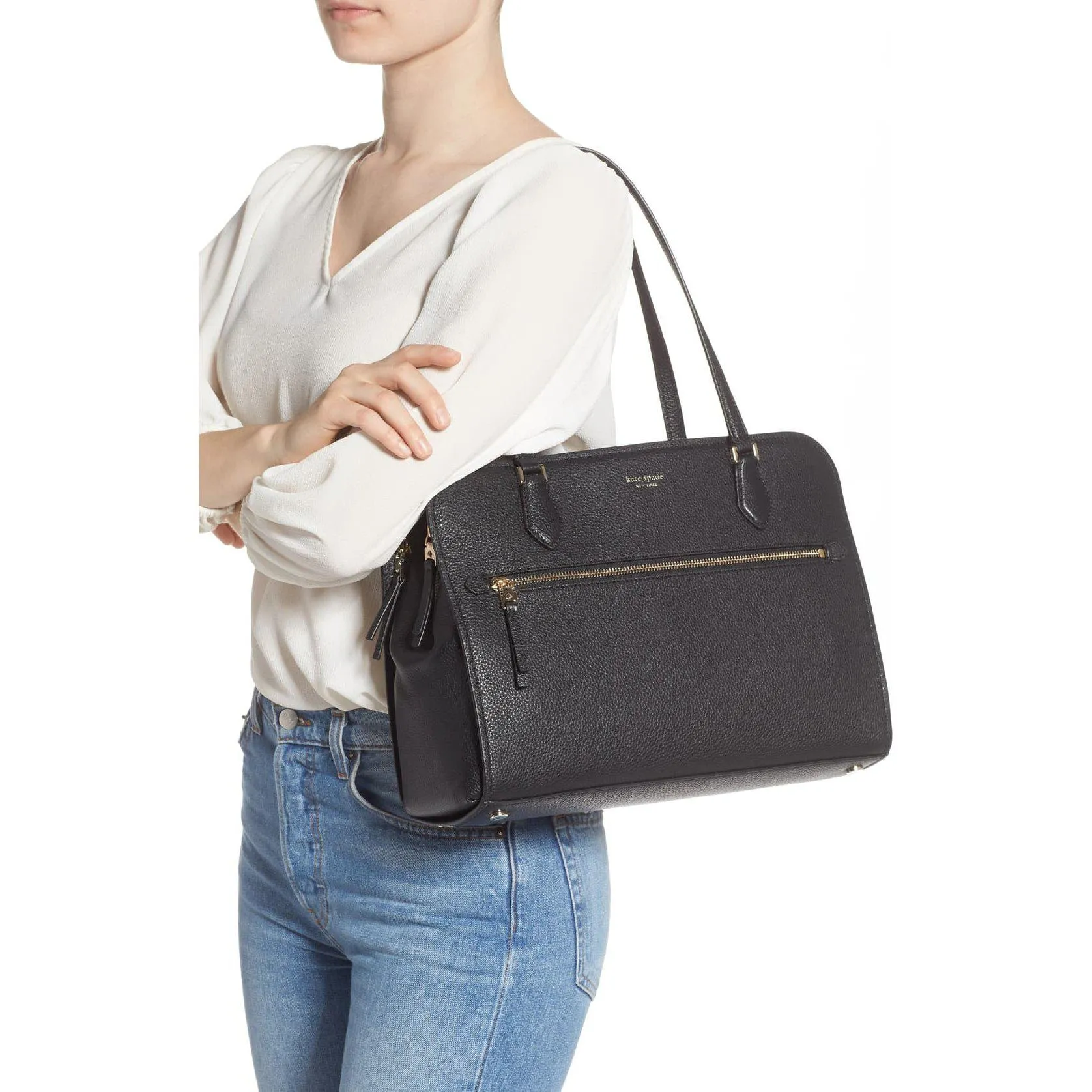 Large Polly Leather Tote