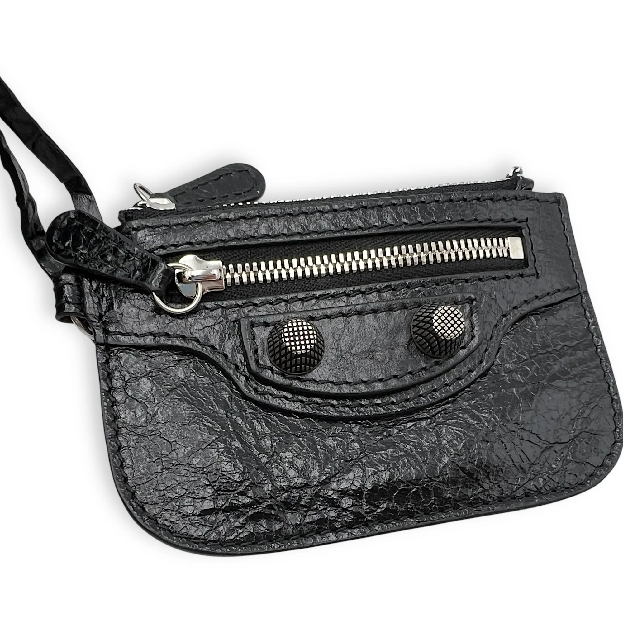 Le Cagole Bucket Bag Black in Lambskin, Silver hardware