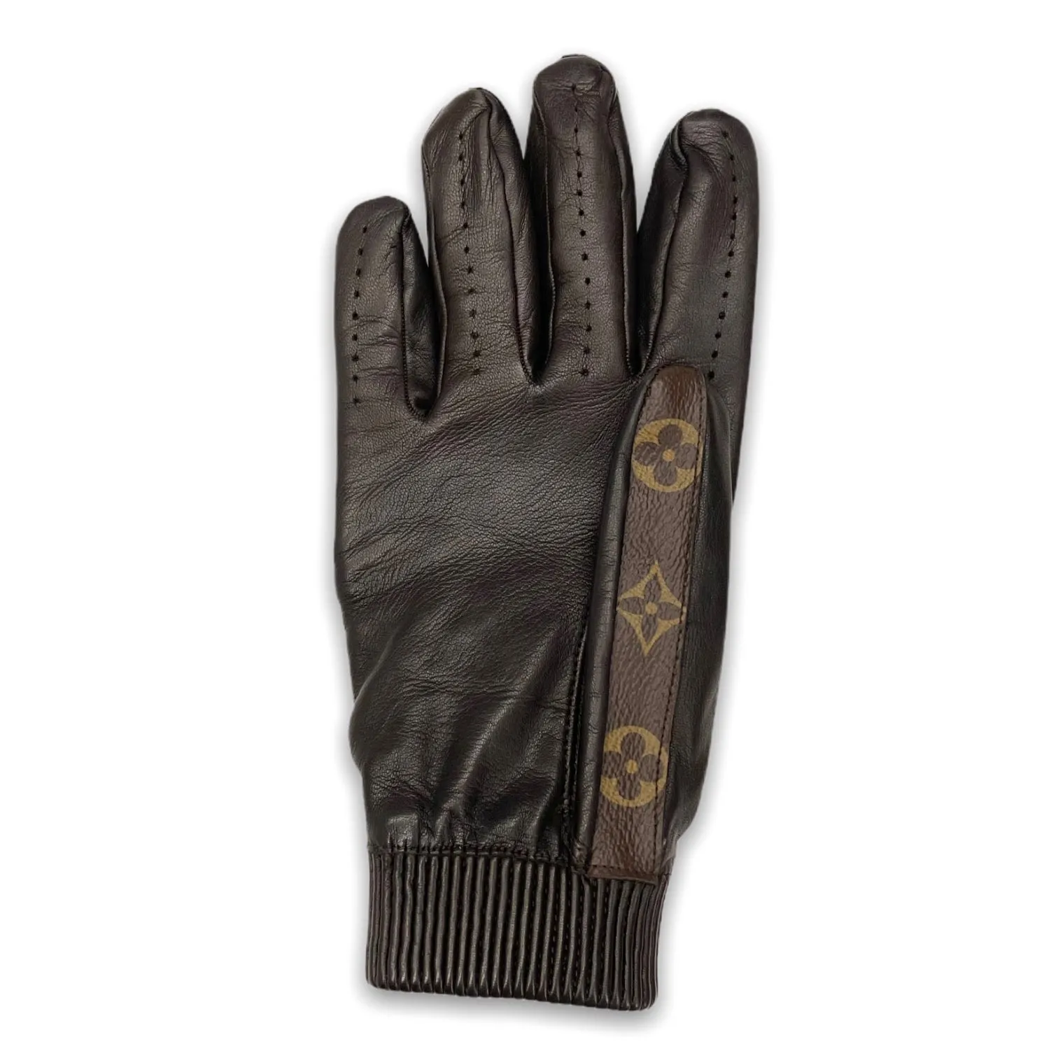 LOUIS VUITTON x SUPREME : BASEBALL GLOVES BROWN : LAMBSKIN CASHEMERE