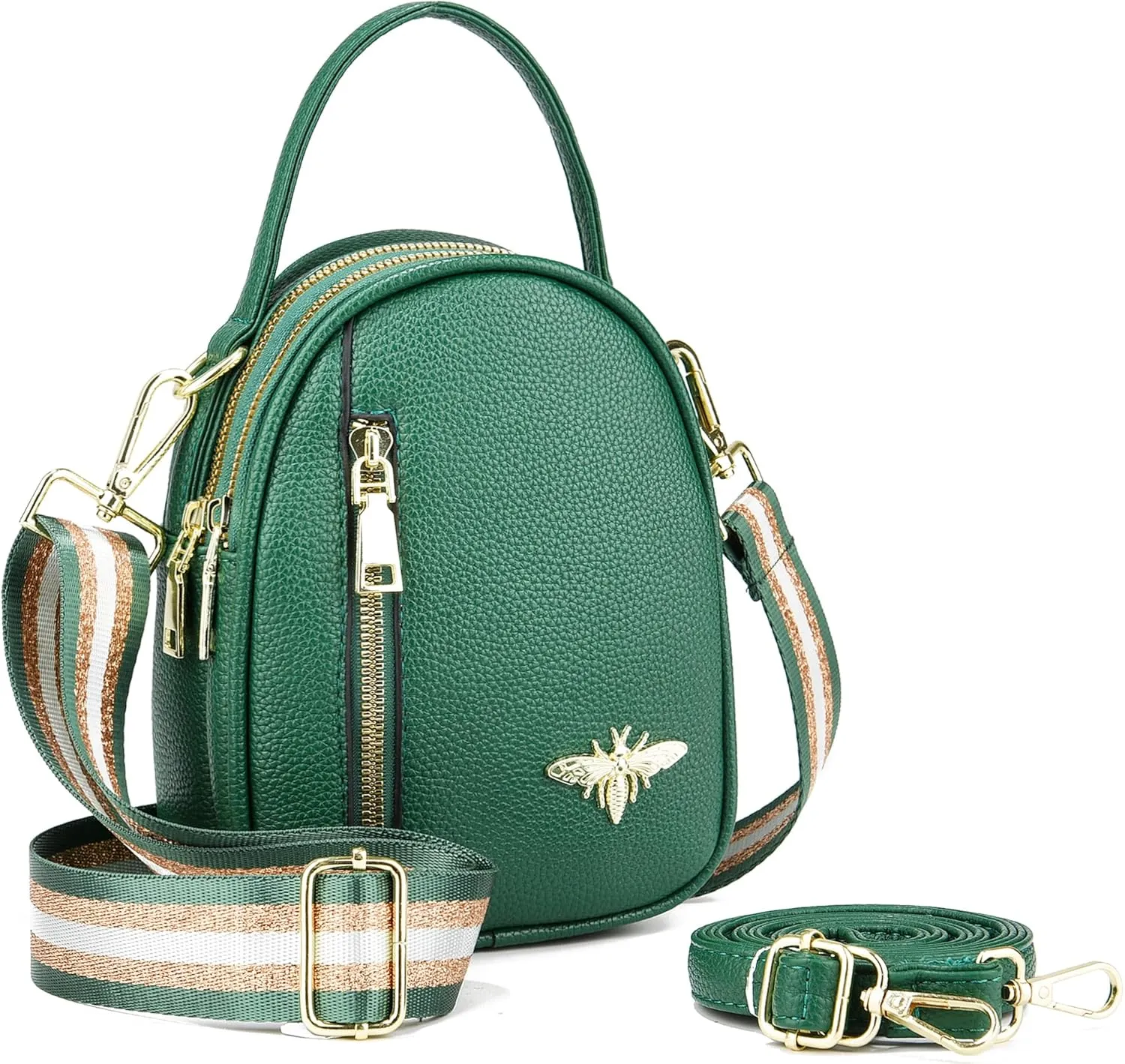 LoZoDo Small Crossbody Bags for Women Trendy Leather Purses and Handbags Designer Cell Phone Bag Wallet Purse with Wide Strap