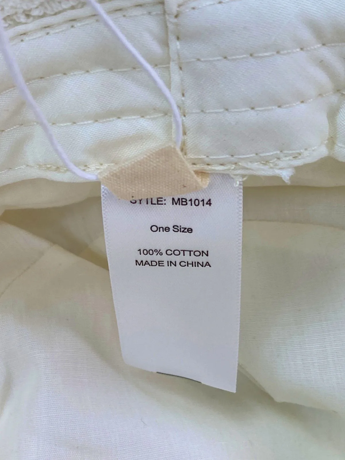 Monday Swimwear Ivory Marina Bucket Hat One Size