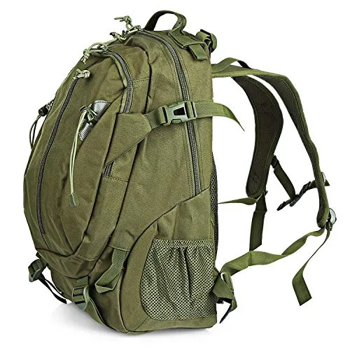 OASIS LAND 30L Outdoor Bag Climbing Rucksack Backpack Camouflage Bag for Camping Trekking Hiking,Black