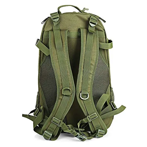 OASIS LAND 30L Outdoor Bag Climbing Rucksack Backpack Camouflage Bag for Camping Trekking Hiking,Black
