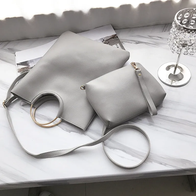 Occident Style Glossy Women Satchel Daughter package