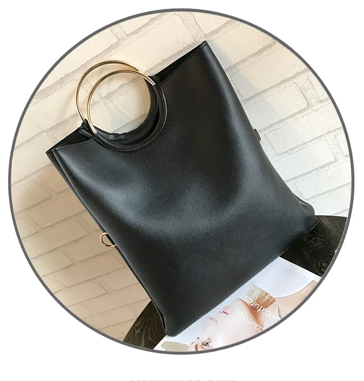 Occident Style Glossy Women Satchel Daughter package