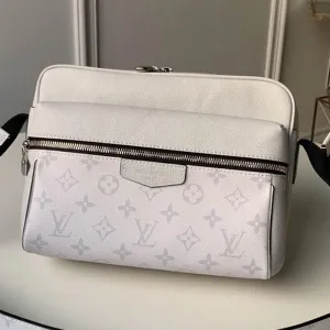 Outdoor Monogram Leather Messenger Shoulder Bag M30243 White 2019 Collection