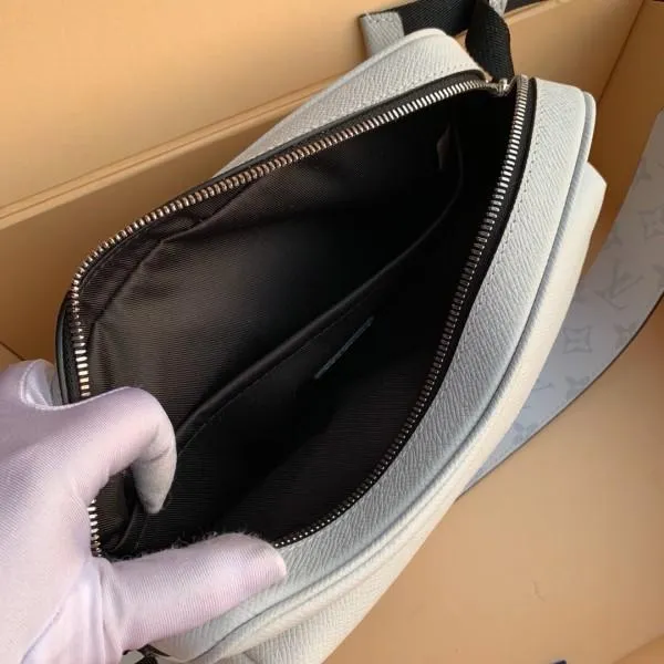 Outdoor Monogram Leather Messenger Shoulder Bag M30243 White 2019 Collection