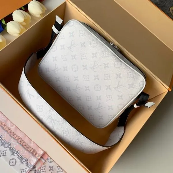 Outdoor Monogram Leather Messenger Shoulder Bag M30243 White 2019 Collection