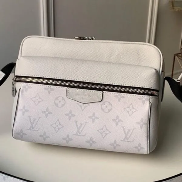 Outdoor Monogram Leather Messenger Shoulder Bag M30243 White 2019 Collection