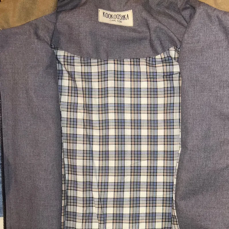 Patchwork Denim Jacket with Iconic New Yorker Totes and Mamma Print