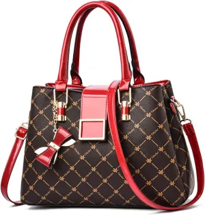Purses and Handbags for Women Utility Top Handle Satchel Tote Bags with 3 Compartments Ladies Crossbody Bags Medium Size
