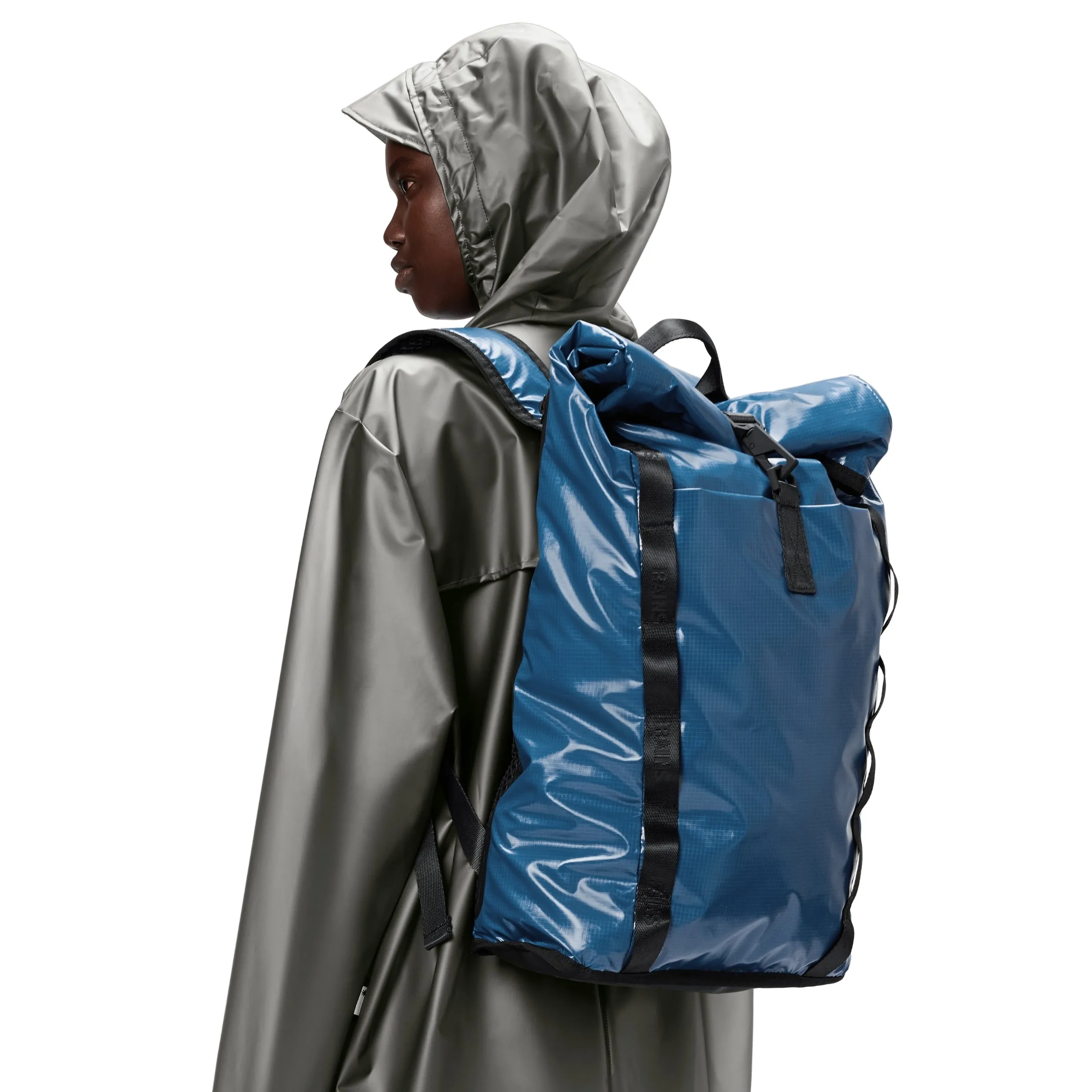 Rains Sibu Rolltop Rucksack in Pulse