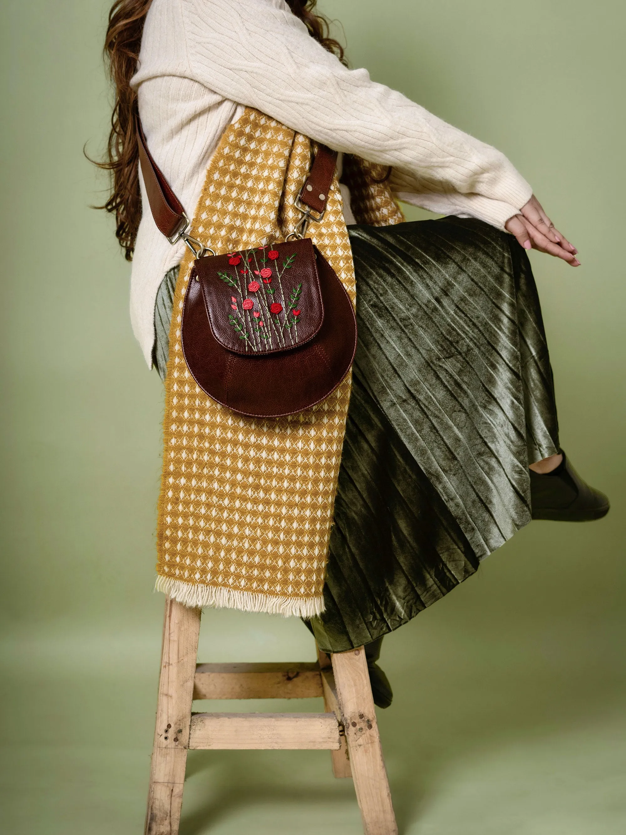 Red Rosebud Bianca Sling Bag