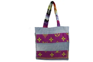 Resort Beach Tote-Light Wash Pink Magenta