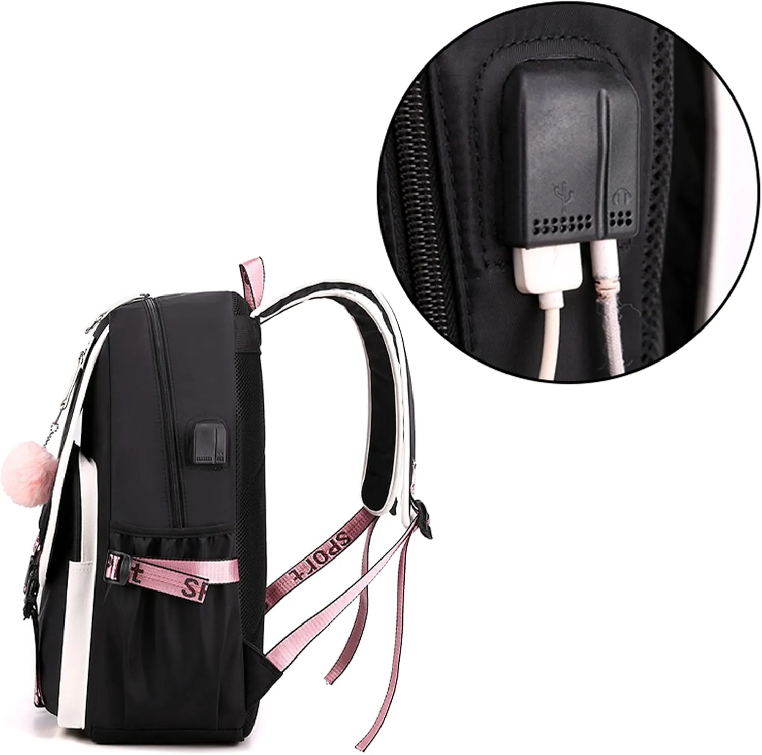Roffatide Anime Backpack Business Laptop Backpacks Travel Hiking Daypacks Rucksack 17 Inch
