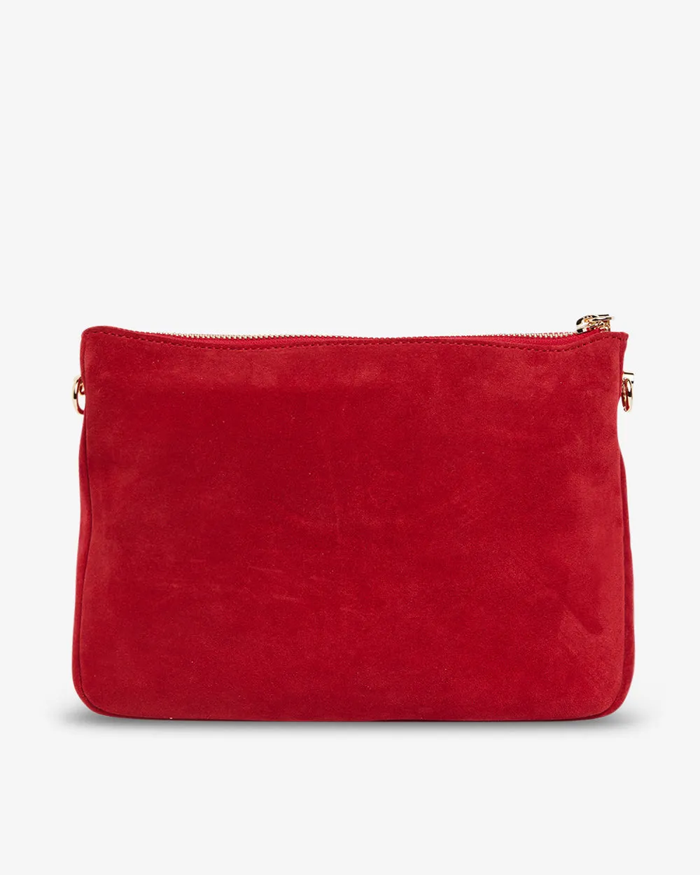 Samantha Crossbody - Red Suede