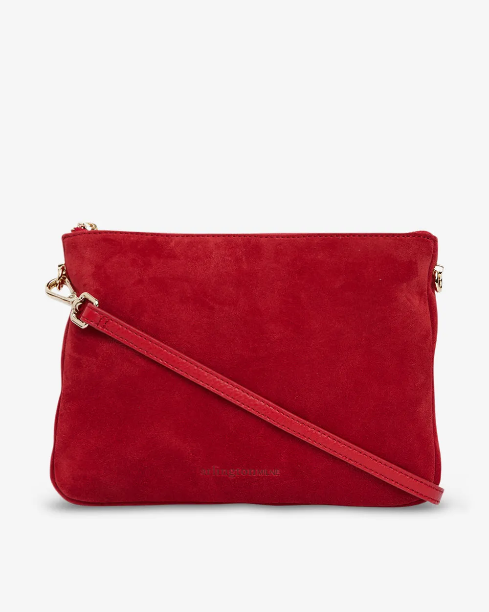 Samantha Crossbody - Red Suede