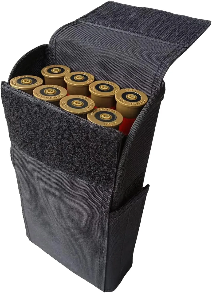 Shotgun Shell Holder 25 Round. Shotgun Shell Pouch Quick Access Tactical Molle Waist Pouch for 12 Gauge/20G