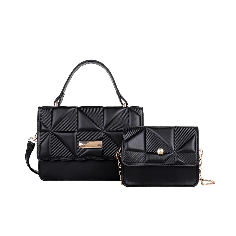 Sling Bags PU Leather Women's Diamond Plaid Embossed