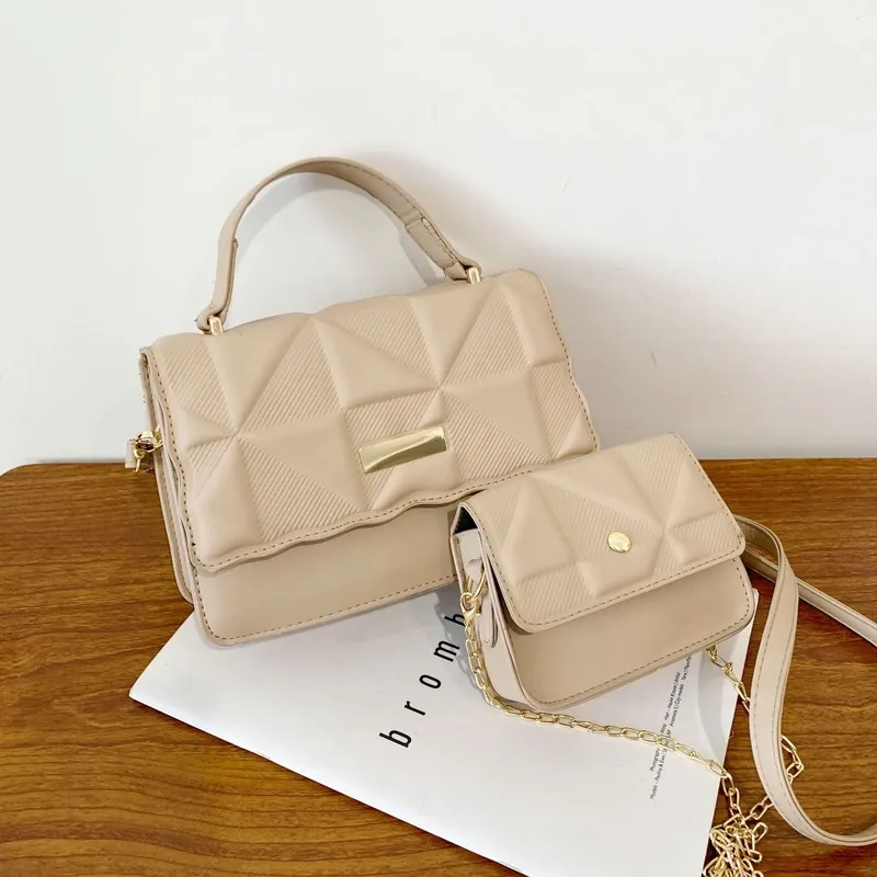 Sling Bags PU Leather Women's Diamond Plaid Embossed