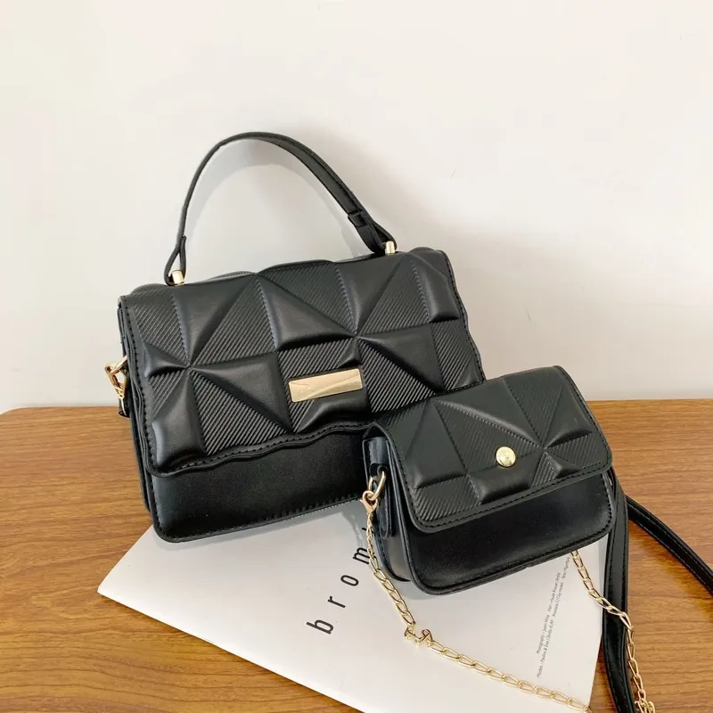 Sling Bags PU Leather Women's Diamond Plaid Embossed