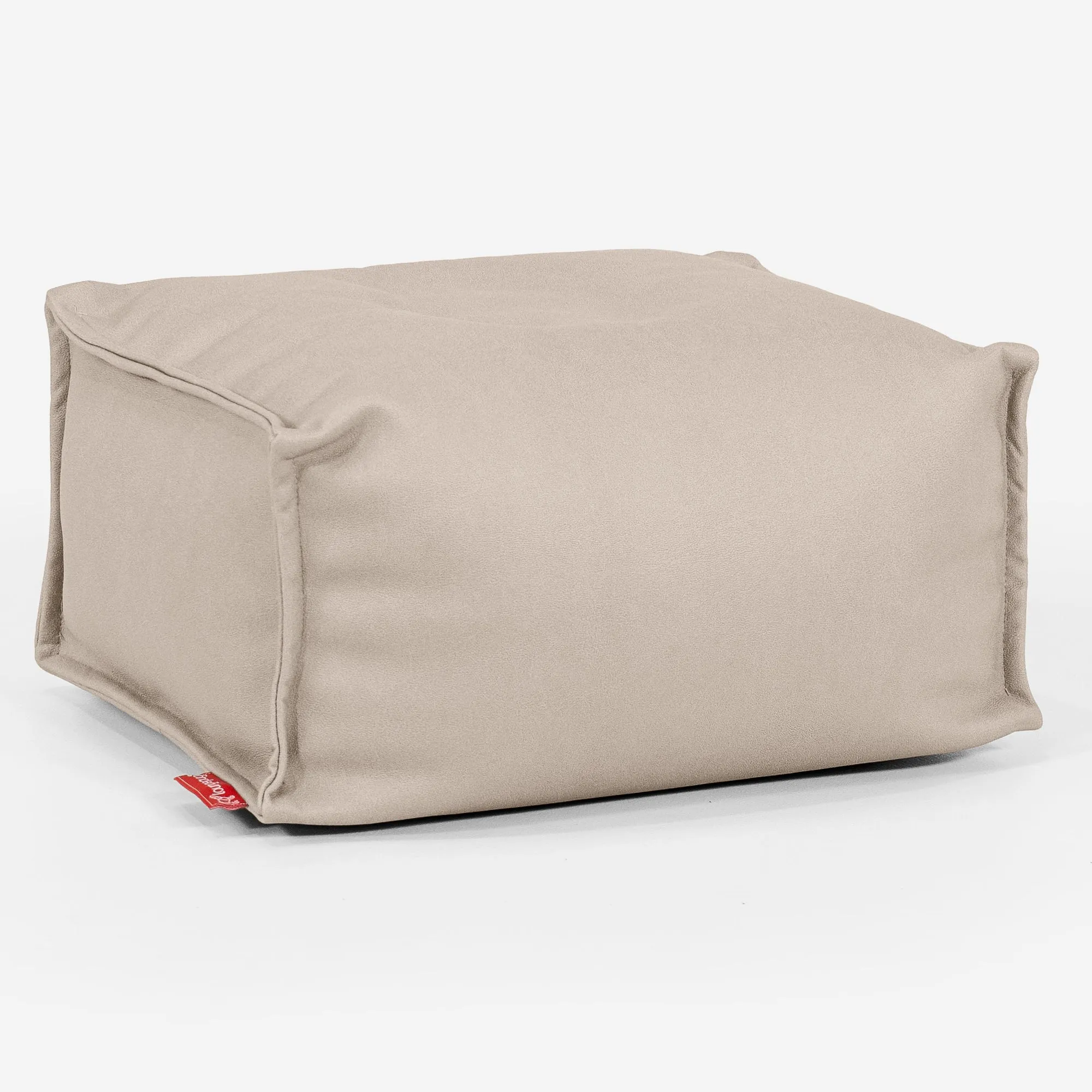 Small Footstool - Vegan Leather Ivory