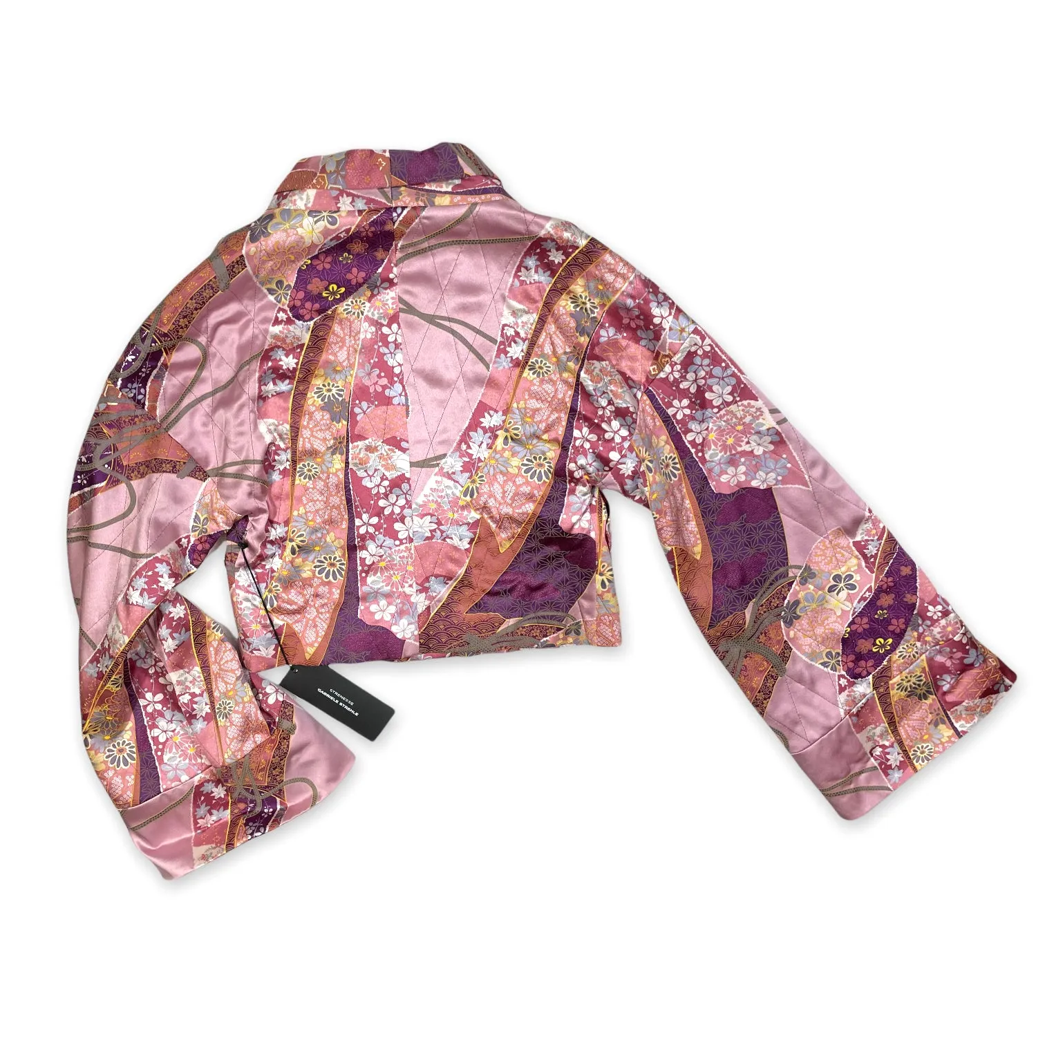 STRENESSE : DEADSTOCK CROP SILK KIMONO : 34