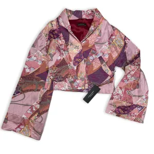 STRENESSE : DEADSTOCK CROP SILK KIMONO : 34