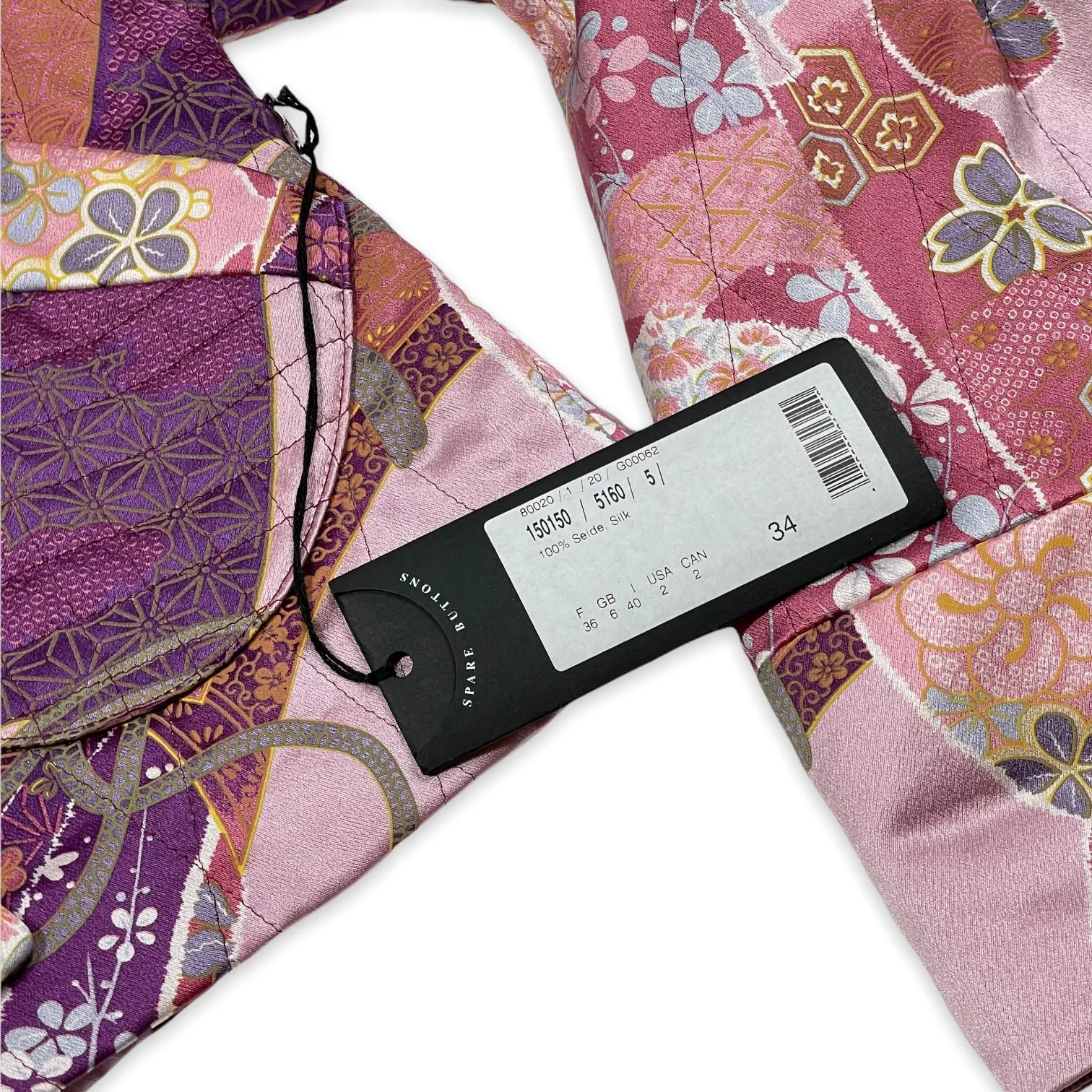 STRENESSE : DEADSTOCK CROP SILK KIMONO : 34