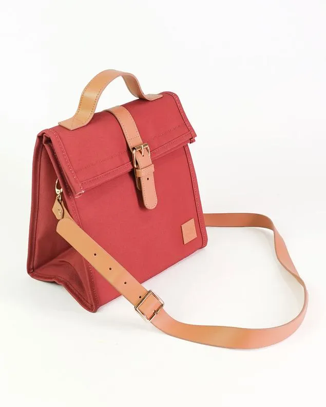 The Somewhere Co Rusty Lunch Satchel w/ Shoulder Strap
