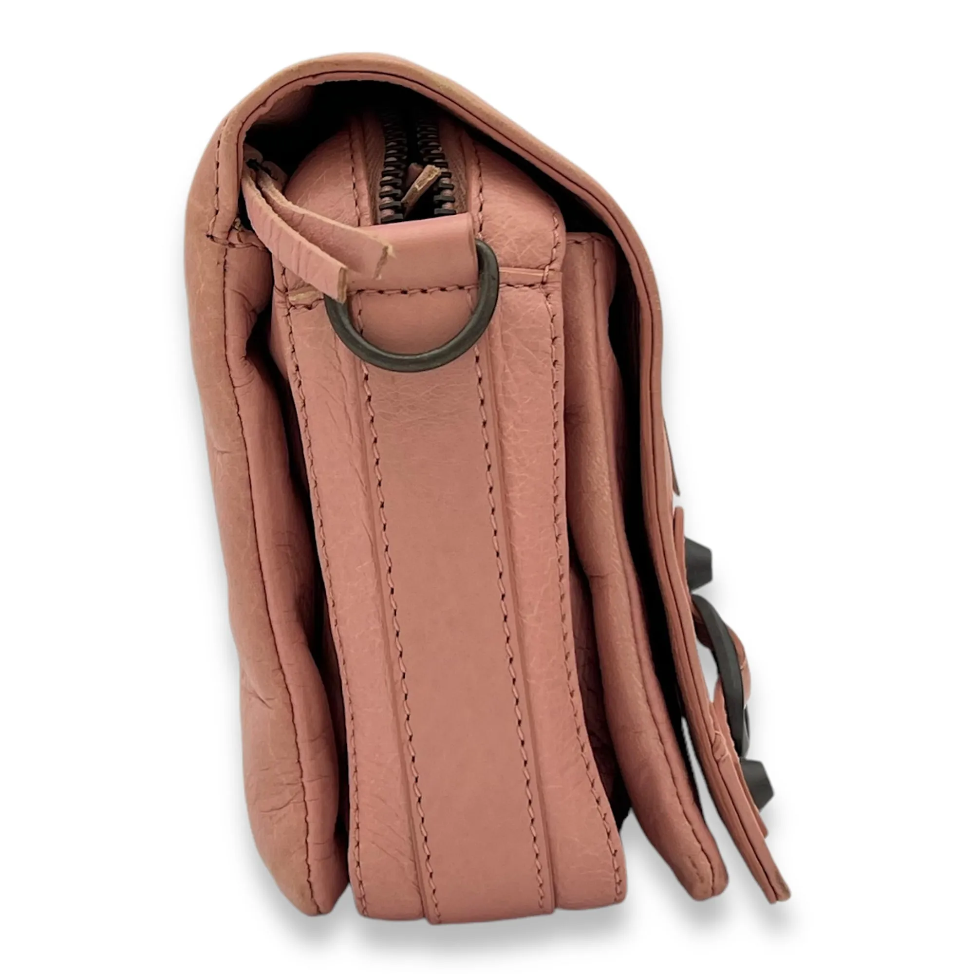 Tool Kit Crossbody Bag Pink in Lambskin, Gold hardware