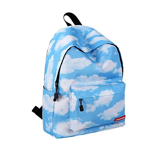 Travel Backpack Carry On for Girls,MeiLiio Durable Canvas backpacks for Men Zipper Fashion Printing