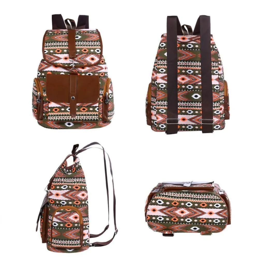 Vbiger Women Drawstring Backpack Casual Outdoor Daypack All-match Travel Shoulders Bag