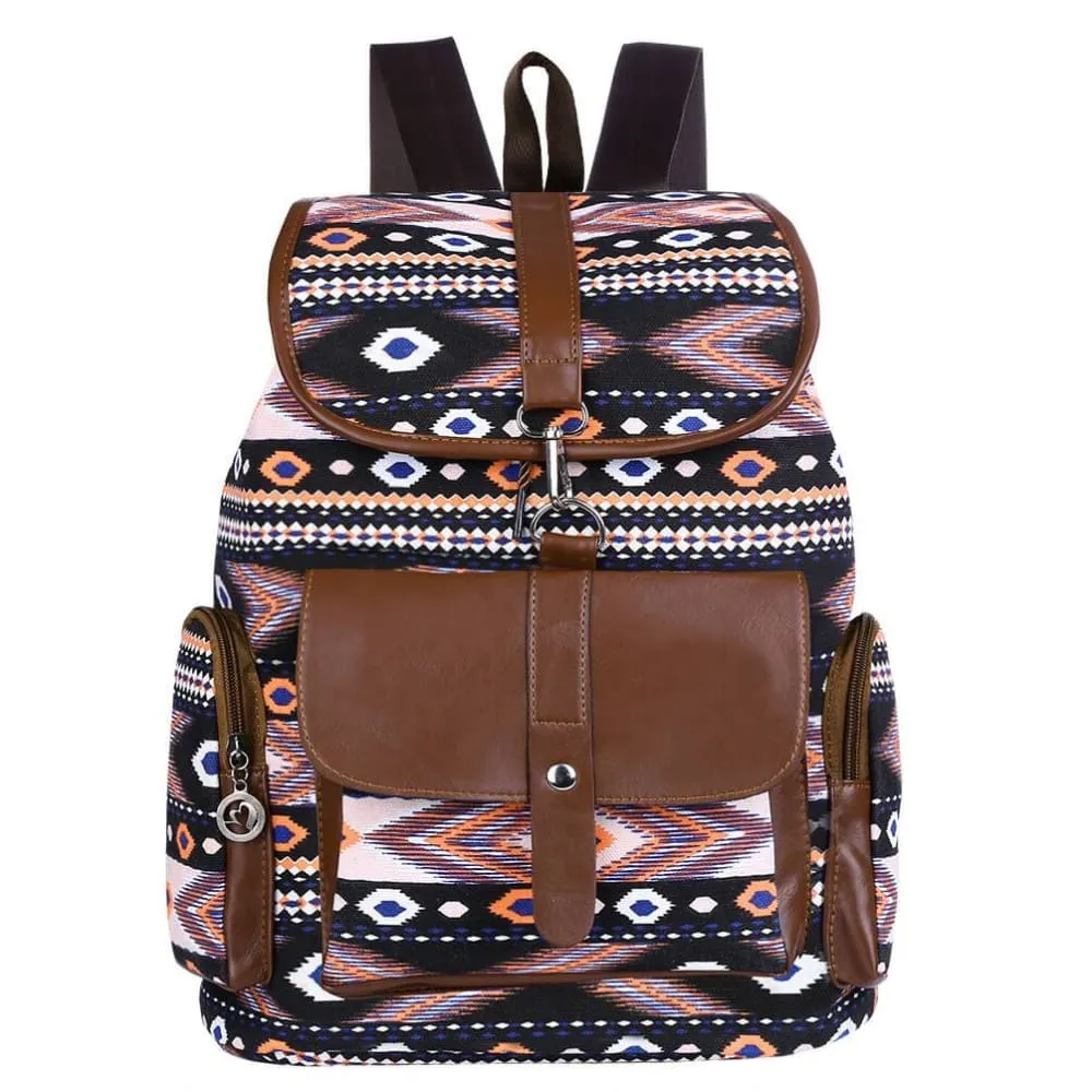 Vbiger Women Drawstring Backpack Casual Outdoor Daypack All-match Travel Shoulders Bag
