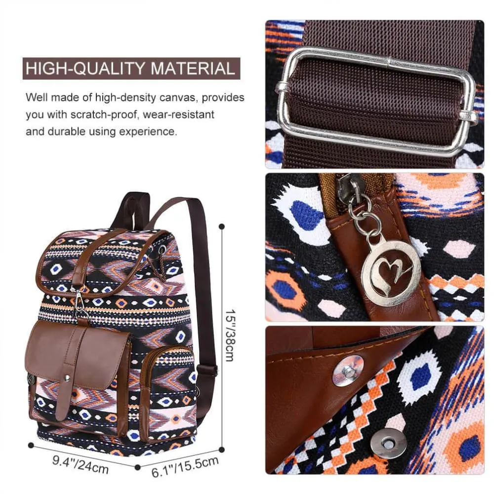Vbiger Women Drawstring Backpack Casual Outdoor Daypack All-match Travel Shoulders Bag