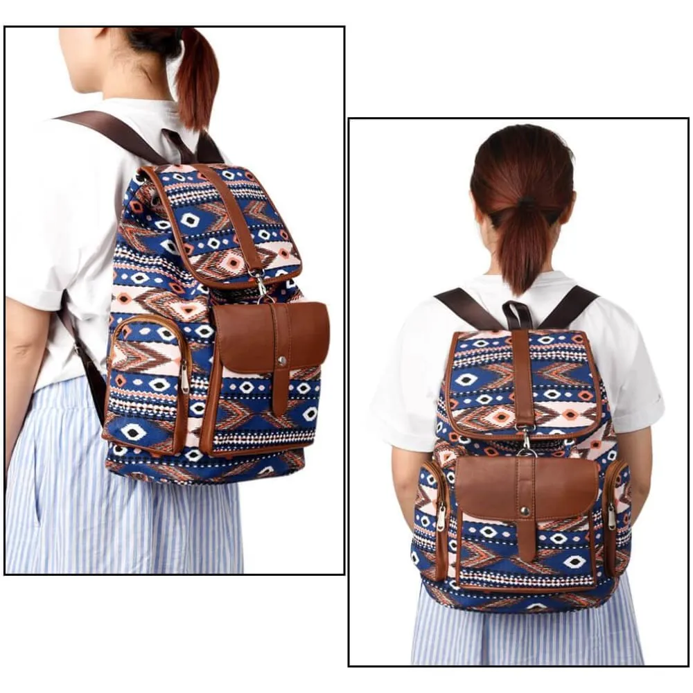 Vbiger Women Drawstring Backpack Casual Outdoor Daypack All-match Travel Shoulders Bag