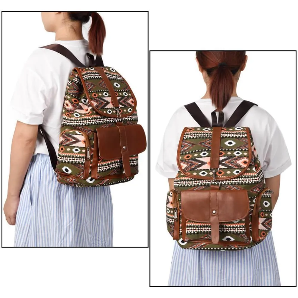 Vbiger Women Drawstring Backpack Casual Outdoor Daypack All-match Travel Shoulders Bag
