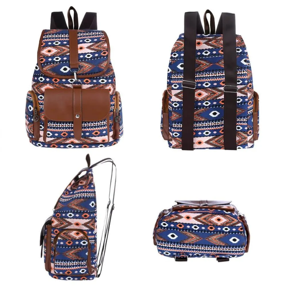 Vbiger Women Drawstring Backpack Casual Outdoor Daypack All-match Travel Shoulders Bag